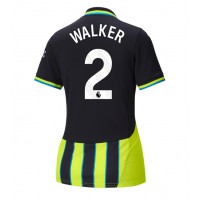 Fotbalové Dres Manchester City Kyle Walker #2 Dámské Venkovní 2024-25 Krátký Rukáv